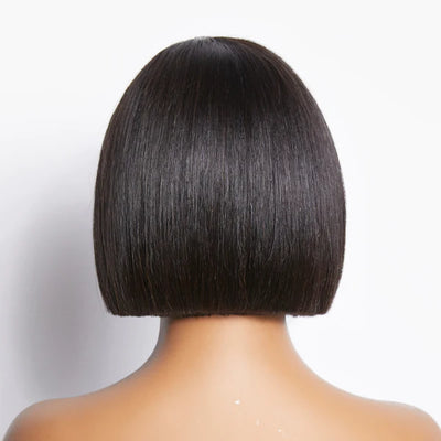 JADA <p> Custom HD Closure Wig Cambodian Human Hair 8-inch Bob