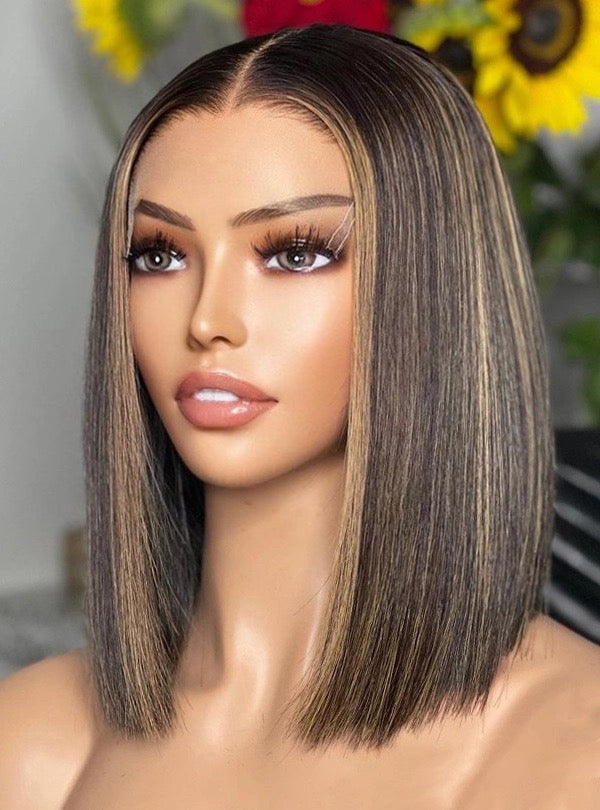 FALLYN <P> Gorgeous HD Closure Wig Custom Cambodian Human Hair