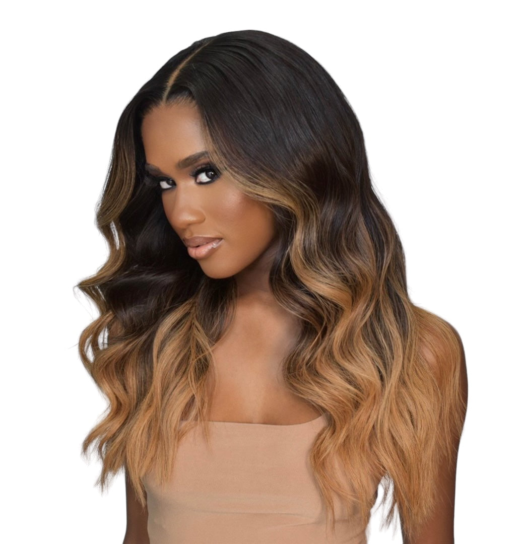 MARLO <p> Honey Blonde Balayage HD Lace Wig