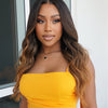 SASHA <p> Glueless HD Closure Wig - Caramel Balayage