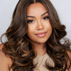 NALA <p> Glueless HD Closure Wig Golden Brown Highlights