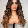 SASHA <p> Glueless HD Closure Wig - Caramel Balayage
