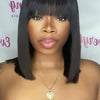 TAMIA <p> Fringe Chinese Bang Beginner Friendly Straight Bob Cut Wig