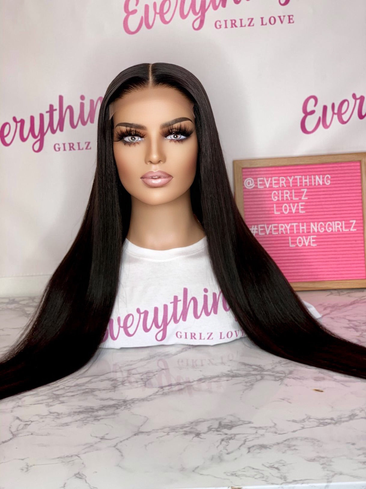 NAOMI <p> Real Human Hair Wig Pre-Plucked Straight HD Lace